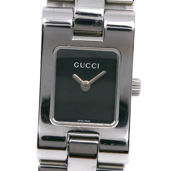 GUCCI Watches 2305L blackDial Stainless Steel Quartz Analog display Women